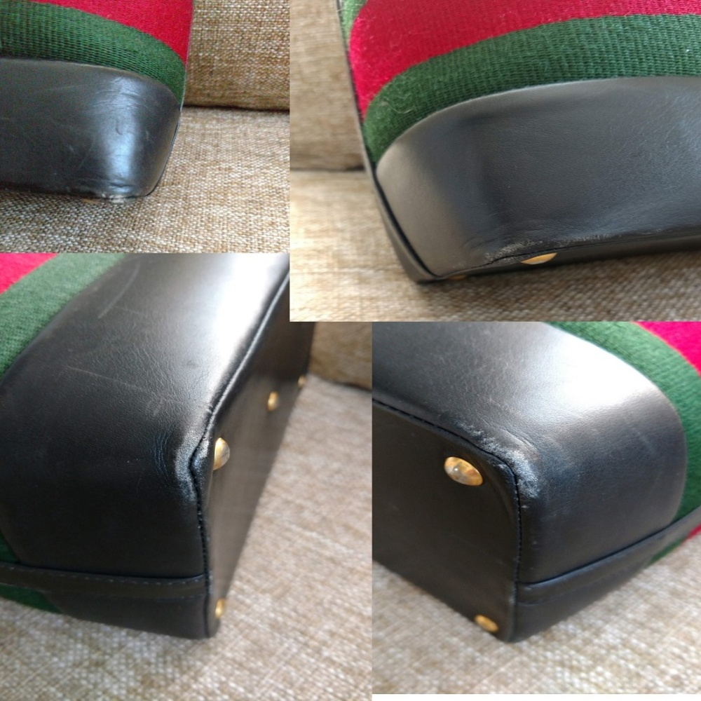 Rare Vintage Gucci Train Case Handbag Travel - Picture 6 of 8